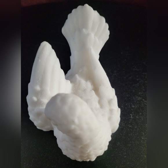Vintage Alabaster White Dove Love Bird - Picture 5 of 11